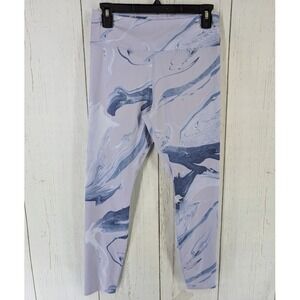 Nike Drifit‎ Size Medium Purple Marble Print Active Gym Running Leggings